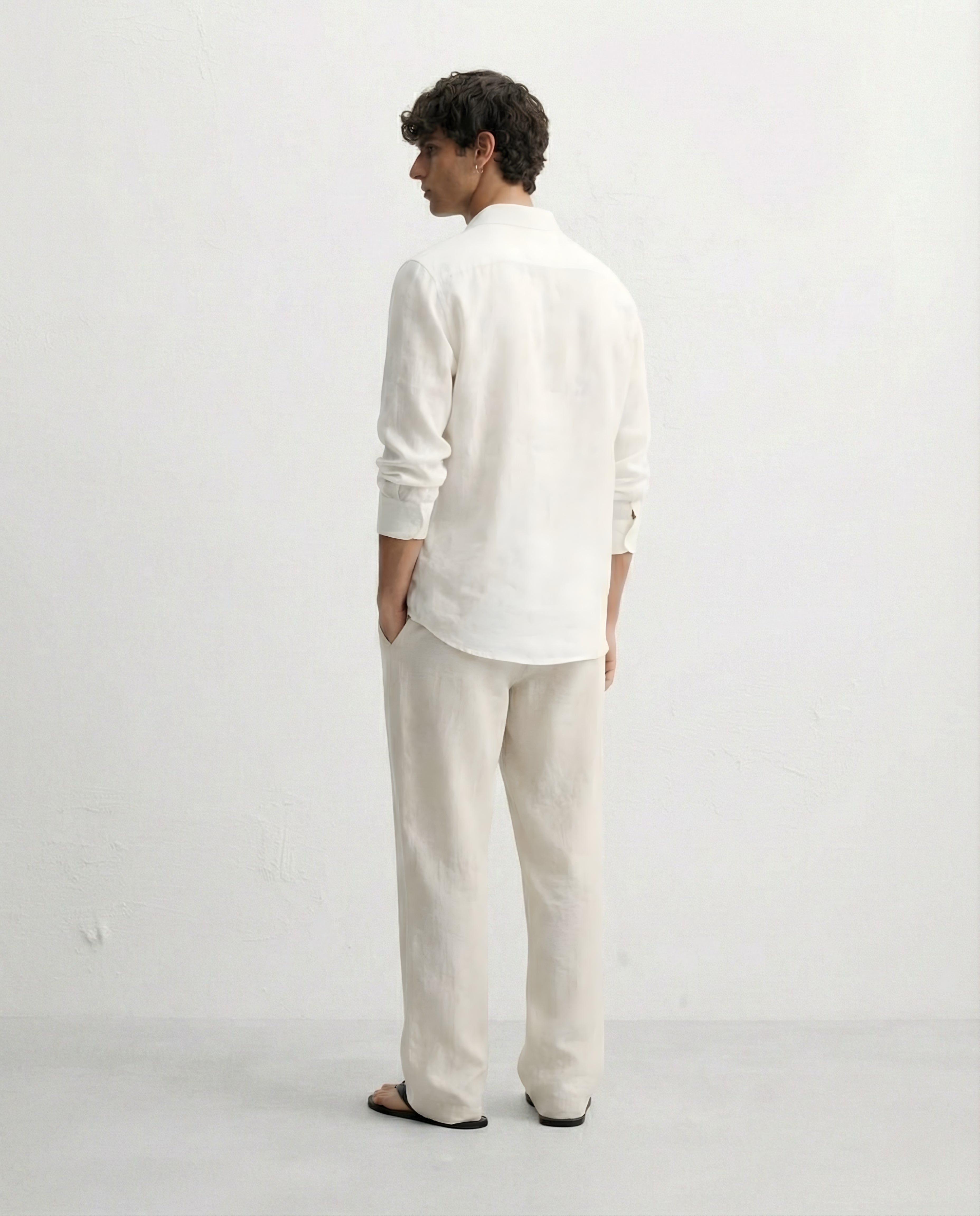 Camisa Linaje V1 - Lino Premium.